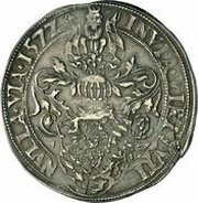 1 Thaler - George John, Germany, 1572 reverse image