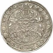 1 Thaler - George Gustavus, Germany, 1594-1595 reverse image