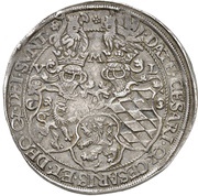 1 Thaler - Wolfgang, Germany, 1565-1566 reverse image