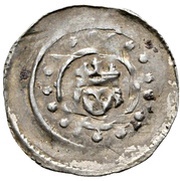 1 Pfennig - Rüdiger of Bergheim, Germany, 1233-1249 reverse image