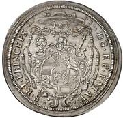 1 Thaler - John Philip of Lamberg, Germany, 1703 reverse image