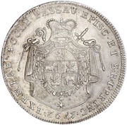 1 Thaler - Joseph Francis Anthony of Auersperg, Germany, 1792 reverse image