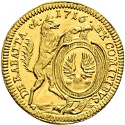 ½ Ducat - Raimund Ferdinand of Rabatta, Germany, 1716 reverse image