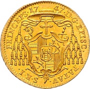 1 Ducat - Joseph Dominicus of Lamberg, Germany, 1747 reverse image