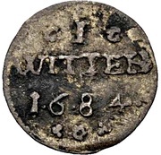 1 Witten - Charles XI, Germany, 1684 reverse image