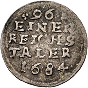 1 Sechsling - Charles XI, Germany, 1684-1687 reverse image