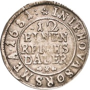 1⁄12 Thaler - Charles XI, Germany, 1681-1688 reverse image