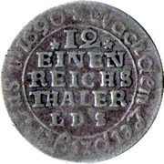 1⁄12 Thaler - Adolphus Fredrik, Germany, 1763-1767 reverse image