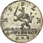 4 Gute Groschen - Adolphus Frederick Swedish occupation, Germany, 1758-1759 reverse image