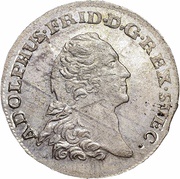 ⅙ Thaler - Adolphus Frederick Swedish occupation obverse image