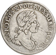⅓ Thaler - Charles XI obverse image