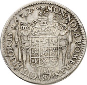 ⅓ Thaler - Charles XI, Germany, 1672-1673 reverse image