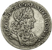 ⅓ Thaler - Charles XI obverse image