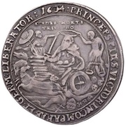 ½ Thaler - Gustav Adolph II, Germany, 1633-1634 reverse image