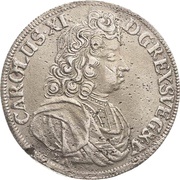 ⅔ Thaler - Charles XI obverse image