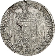⅔ Thaler - Charles XI, Germany, 1681-1688 reverse image