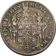 ⅔ Thaler - Charles XI, Germany, 1692-1697 reverse image