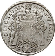 ⅔ Thaler - Charles XII, Germany, 1708 reverse image
