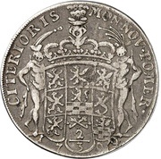 ⅔ Thaler - Charles XII, Germany, 1708-1709 reverse image