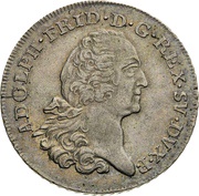 ⅔ Thaler - Adolph Frederick obverse image