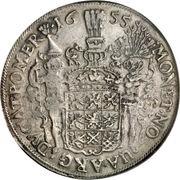 1 Thaler - Charles X Gustaf Swedish occupation, Germany, 1655-1657 reverse image