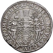 2 Thalers - Christina, Germany, 1642-1647 reverse image