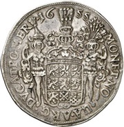 2 Thalers - Charles X Gustav, Germany, 1655-1657 reverse image
