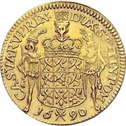 1 Ducat - Charles XI, Germany, 1689-1690 reverse image