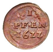 1 Pfennig, Germany, 1621-1622 reverse image