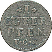 1 Guter Pfennig - Frederick II, Germany, 1741-1743 reverse image