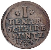 Denier - Frederick II, Germany, 1746-1747 reverse image