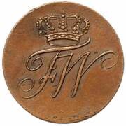 1 Pfennig - Frederick William II obverse image