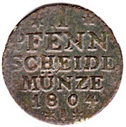 1 Pfennig - Frederick William Ⅲ, Germany, 1799-1806 reverse image