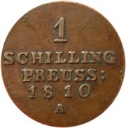 1 Schilling - Frederick William III, Germany, 1810 reverse image