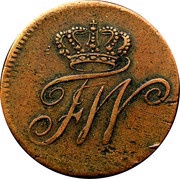 ½ Kreuzer - Frederick William II obverse image