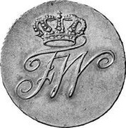 ½ Kreuzer - Frederick William II Gold pattern strike obverse image