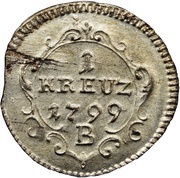 1 Kreuzer - Frederick William III, Germany, 1798-1800 reverse image