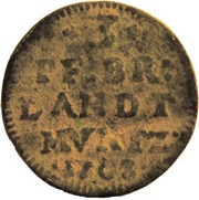 3 Pfennig - Frederick I, Germany, 1703-1705 reverse image