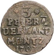 3 Pfennig - Frederick I, Germany, 1703-1706 reverse image