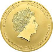 1000 Dollars - Elizabeth II 4th Portrait - Year of the Dragon - Gold Bullion Coin obverse image