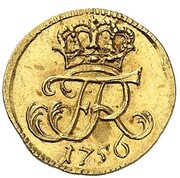 1 Gröschel - Frederick II Gold Pattern obverse image