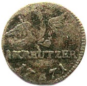 1 Kreuzer - Frederick II, Germany, 1771-1786 reverse image