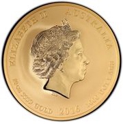 1000 Dollars - Elizabeth II 4th Portrait - Year of the Monkey - Gold Bullion Coin obverse image