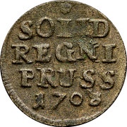 1 Schilling - Frederick I, Germany, 1701-1710 reverse image
