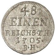 1⁄48 Thaler - Frederick I, Germany, 1705 reverse image