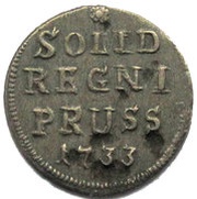 1 Schilling - Frederick William I, Germany, 1733-1740 reverse image