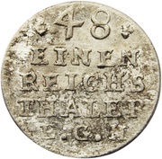 1⁄48 Thaler - Frederick II, Germany, 1743-1749 reverse image