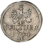 1 Poltura - Frederick II, Germany, 1744 reverse image