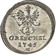 2 Greschel - Frederick II, Germany, 1745 reverse image