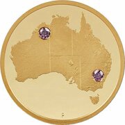 1000 Dollars - Elizabeth II 4th Portrait - Discovery - Gold Bullion Coin, Australia, 2018 reverse image